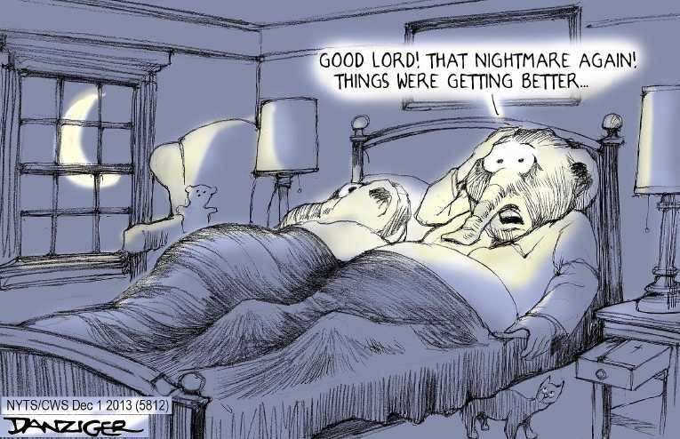 Political/Editorial Cartoon by Jeff Danziger, CWS/CartoonArts Intl. on ObamaCare Rollout Improving