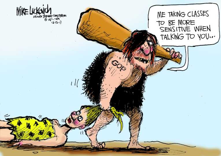 Political/Editorial Cartoon by Mike Luckovich, Atlanta Journal-Constitution on GOP Rethinking Strategy