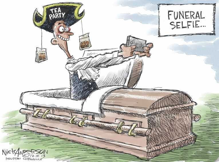 Political/Editorial Cartoon by Nick Anderson, Houston Chronicle on GOP Rethinking Strategy