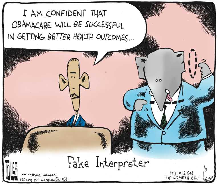 Political/Editorial Cartoon by Tom Toles, Washington Post on President Stays the Course
