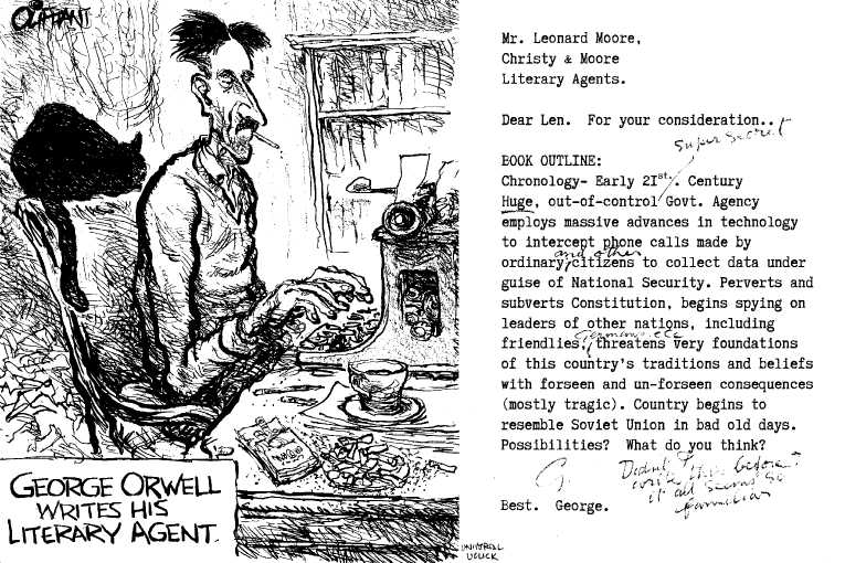 Political/Editorial Cartoon by Pat Oliphant, Universal Press Syndicate on More Spying Revealed