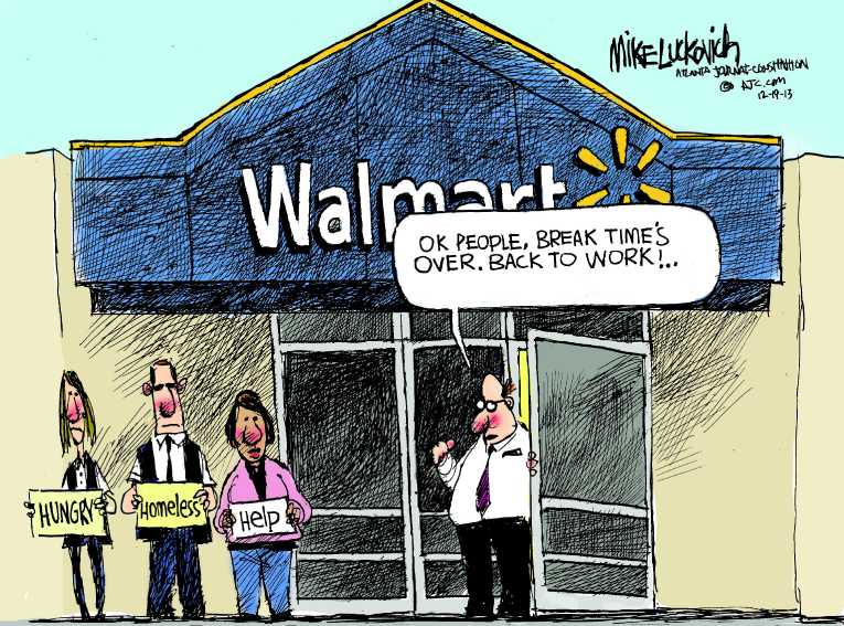 Political/Editorial Cartoon by Mike Luckovich, Atlanta Journal-Constitution on War on Christmas Escalates