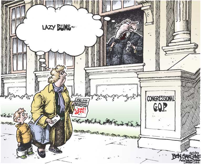 Political/Editorial Cartoon by Ben Sargent, Austin American-Statesman on GOP Sets Its Course