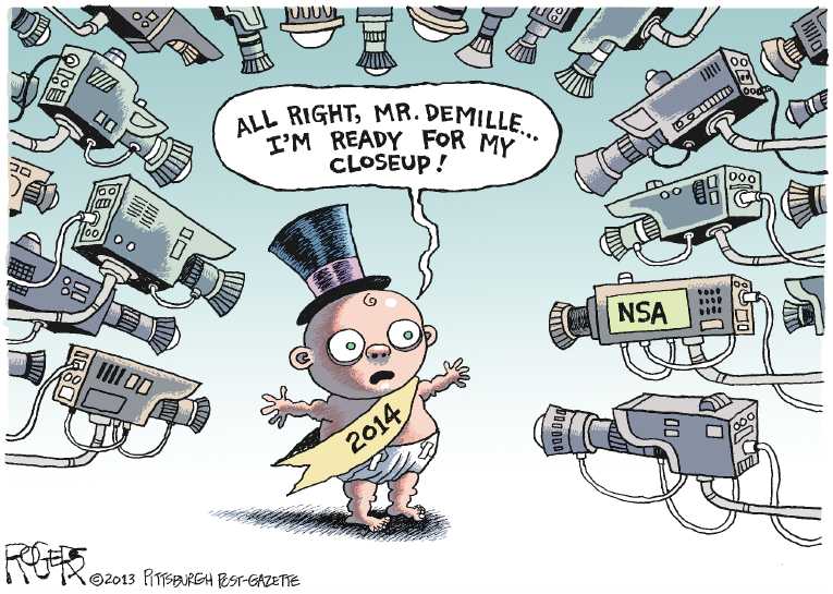 Political/Editorial Cartoon by Rob Rogers, The Pittsburgh Post-Gazette on National Security Tightens