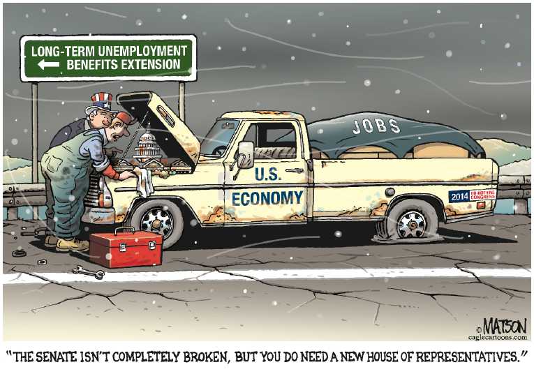 Political/Editorial Cartoon by RJ Matson, Cagle Cartoons on Middle Class, Poor, Take Another Hit