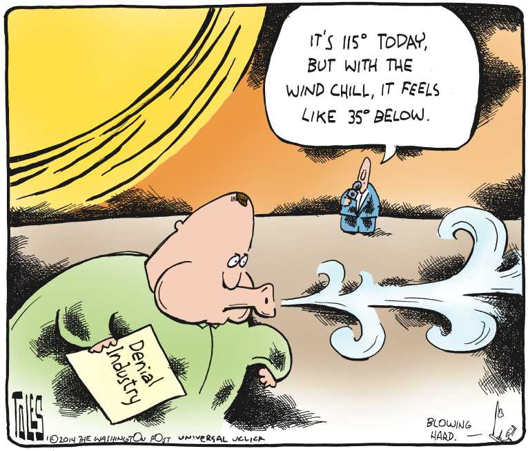 Political/Editorial Cartoon by Tom Toles, Washington Post on 300,000 Without Water in WV