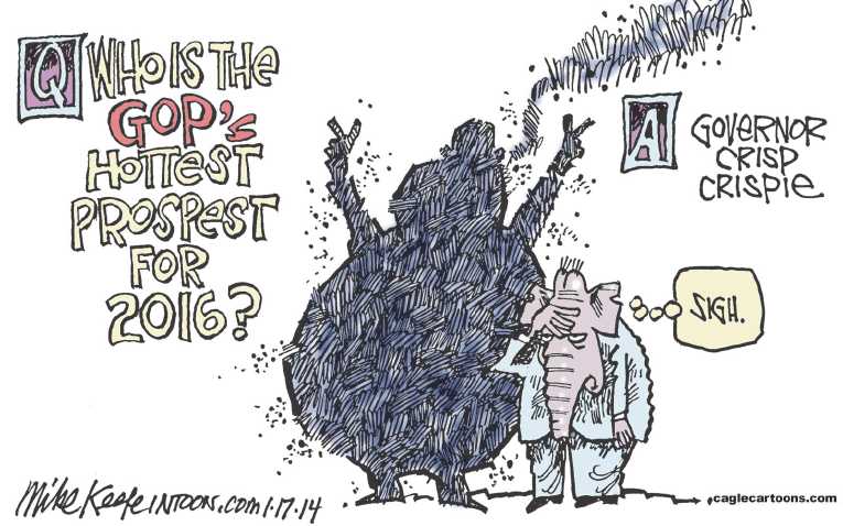 Political/Editorial Cartoon by Mike Keefe, Denver Post on GOP Pushes Smaller Government