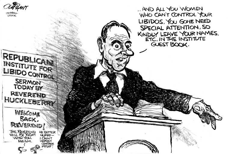 Political/Editorial Cartoon by Pat Oliphant, Universal Press Syndicate on Republicans Appeal to Women Voters
