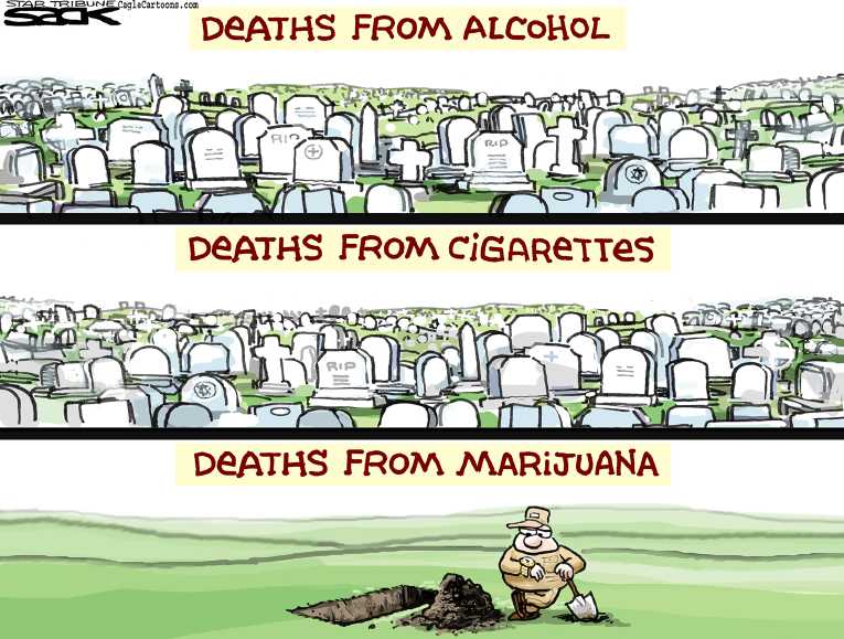Political/Editorial Cartoon by Steve Sack, Minneapolis Star Tribune on In Other News
