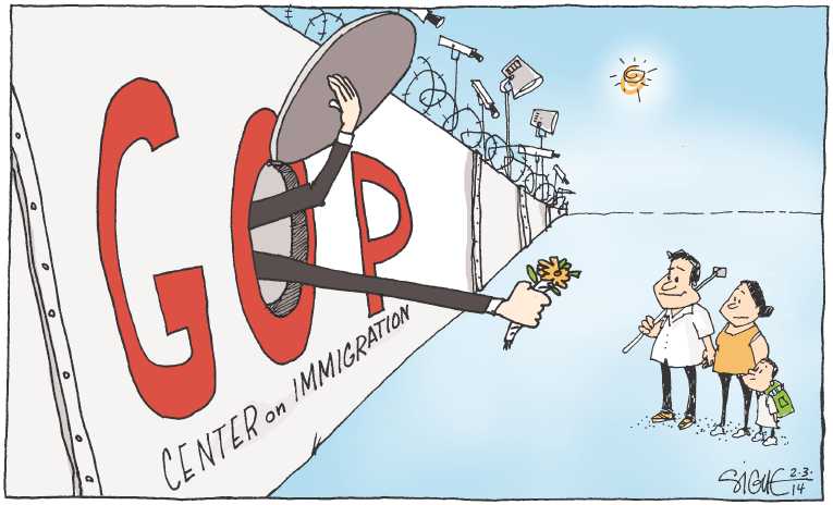 Political/Editorial Cartoon by Signe Wilkinson, Philadelphia Daily News on Republicans Outraged