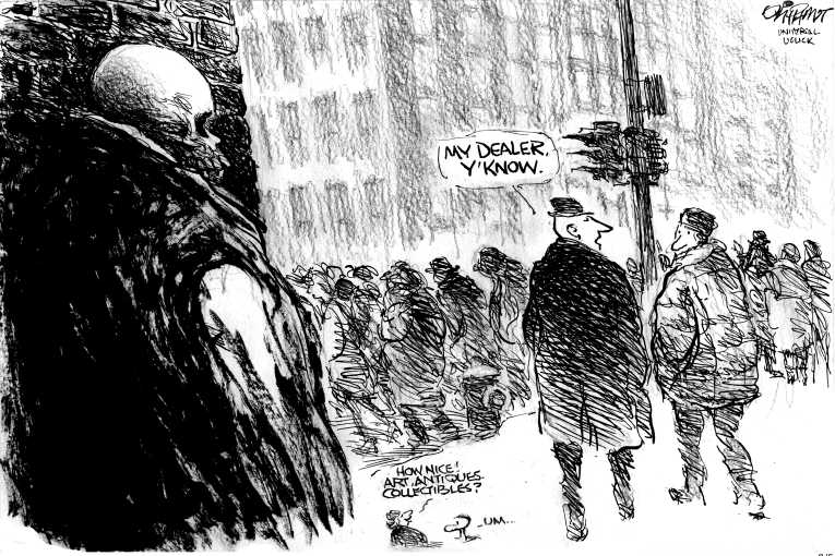 Political/Editorial Cartoon by Pat Oliphant, Universal Press Syndicate on In Other News
