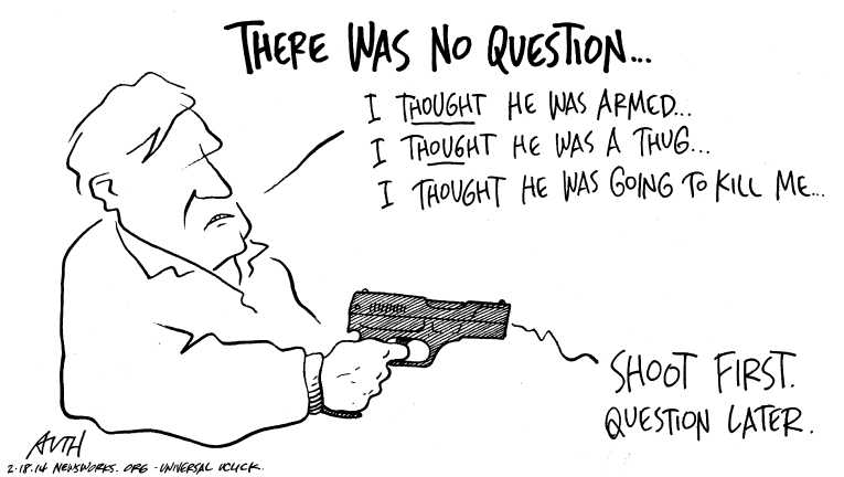 Political/Editorial Cartoon by Tony Auth, Philadelphia Inquirer on Hung Jury In Florida