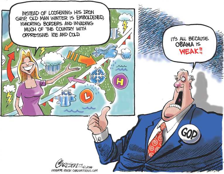 Political/Editorial Cartoon by Stuart Carlson on GOP Promises More Obstruction