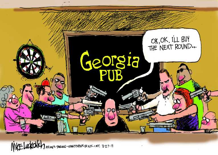 Political/Editorial Cartoon by Mike Luckovich, Atlanta Journal-Constitution on In Other News