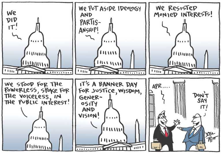 Political/Editorial Cartoon by Joel Pett, Lexington Herald-Leader, CWS/CartoonArts Intl. on In Other News
