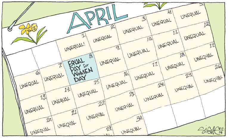 Political/Editorial Cartoon by Signe Wilkinson, Philadelphia Daily News on GOP Votes Down Equal Pay