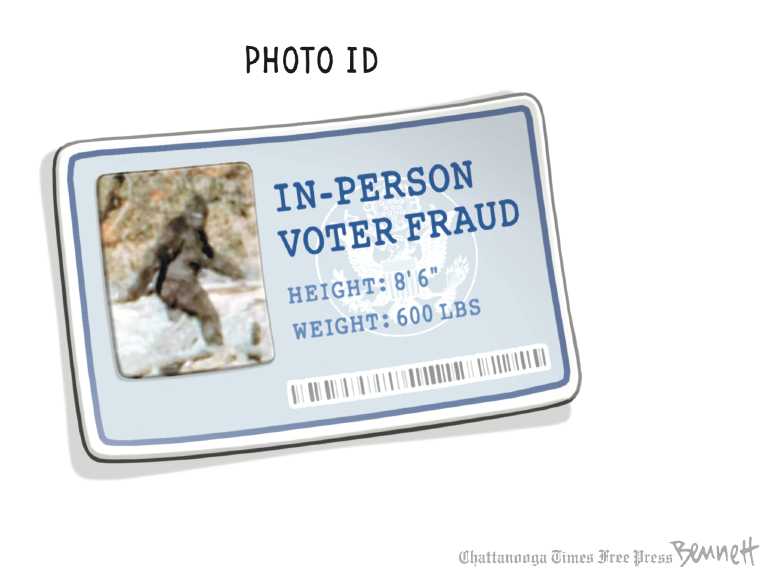 Political/Editorial Cartoon by Clay Bennett, Chattanooga Times Free Press on GOP Pushes Voting Restrictions