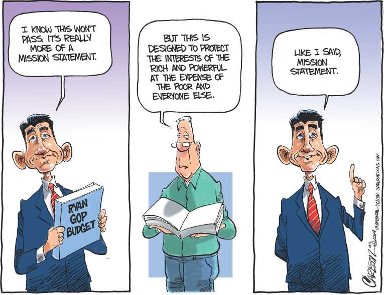 Political/Editorial Cartoon by Stuart Carlson on In Other News