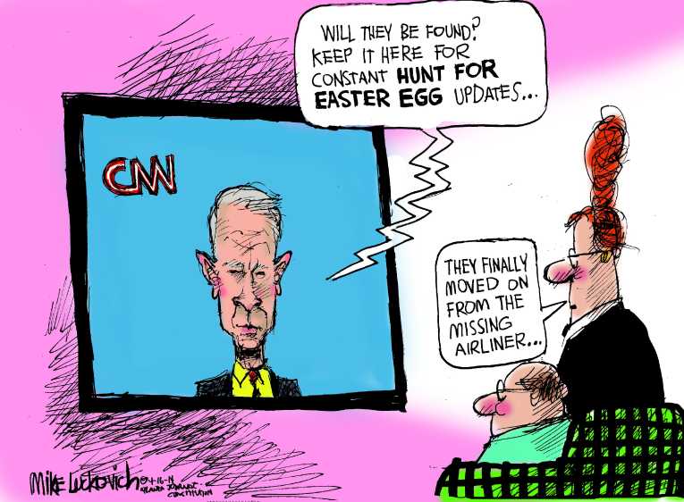 Political/Editorial Cartoon by Mike Luckovich, Atlanta Journal-Constitution on In Other News
