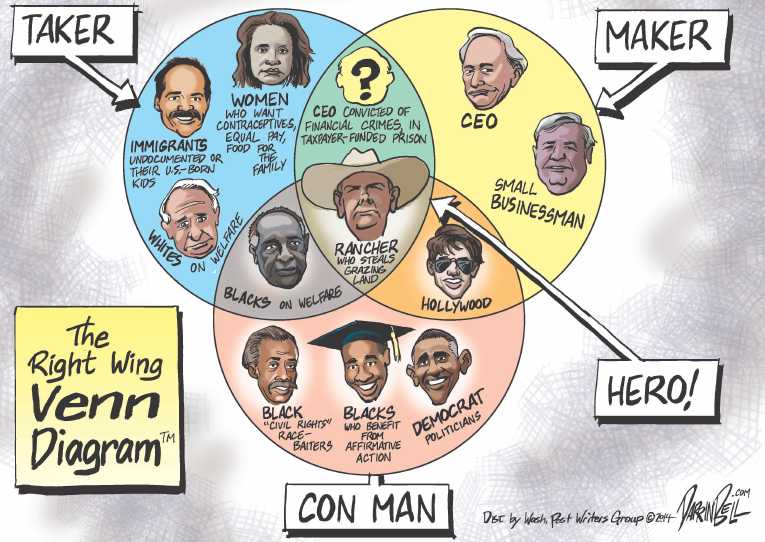 Political/Editorial Cartoon by Darrin Bell, Washington Post Writers Group on Rancher Refuses to Pay Taxes