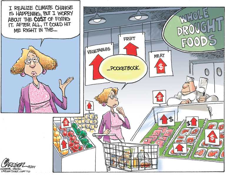 Political/Editorial Cartoon by Stuart Carlson on World Celebrates Earth Day