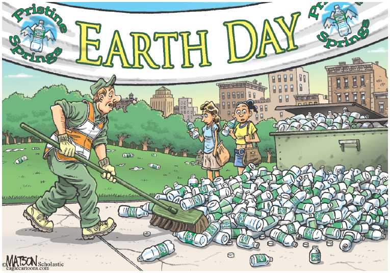 Political/Editorial Cartoon by RJ Matson, Cagle Cartoons on World Celebrates Earth Day
