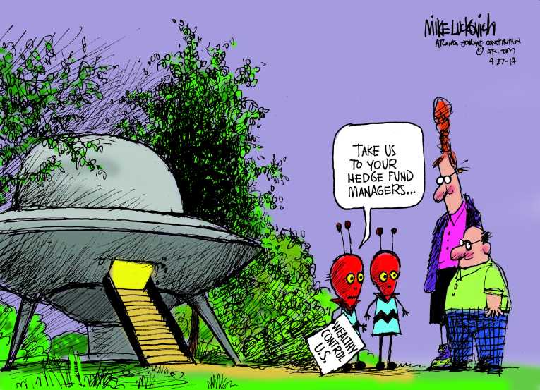 Political/Editorial Cartoon by Mike Luckovich, Atlanta Journal-Constitution on In Other News