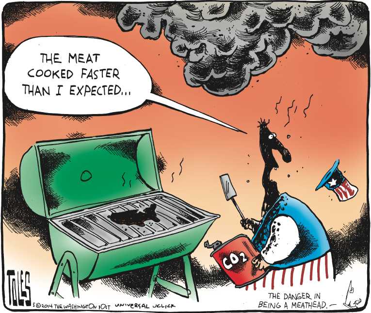 Political/Editorial Cartoon by Tom Toles, Washington Post on Ice Melt Irreversible
