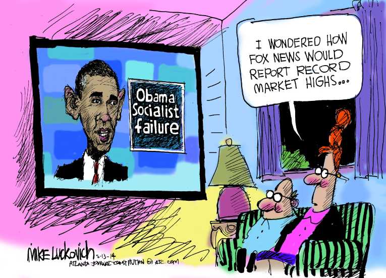 Political/Editorial Cartoon by Mike Luckovich, Atlanta Journal-Constitution on Republicans Outraged