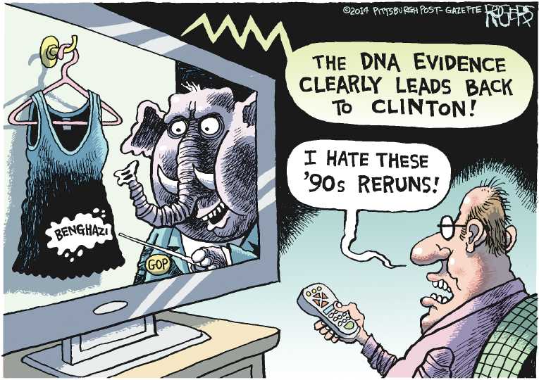 Political/Editorial Cartoon by Rob Rogers, The Pittsburgh Post-Gazette on Republicans Outraged