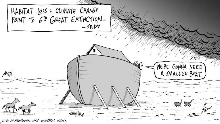 Political/Editorial Cartoon by Tony Auth, Philadelphia Inquirer on EPA Raises Emissions Standards