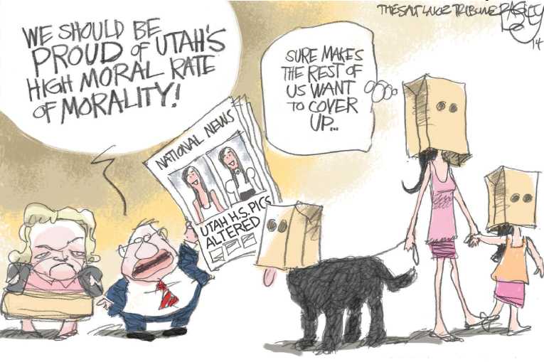 Political/Editorial Cartoon by Pat Bagley, Salt Lake Tribune on In Other News