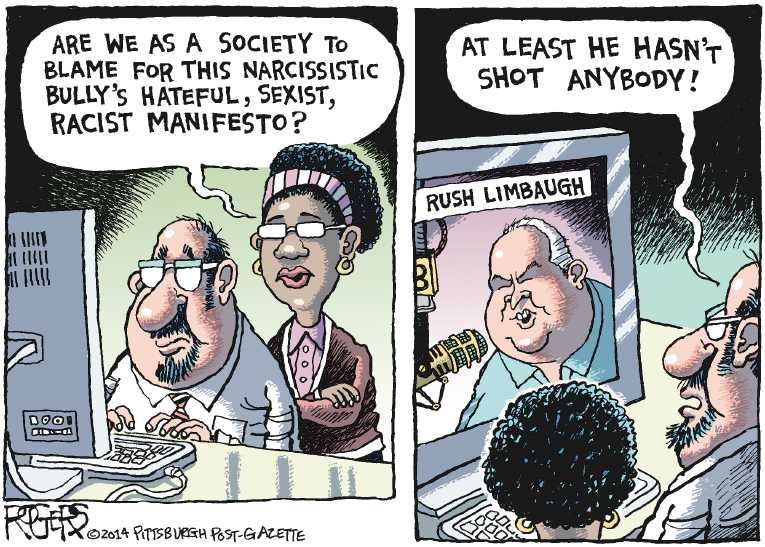 Political/Editorial Cartoon by Rob Rogers, The Pittsburgh Post-Gazette on In Other News