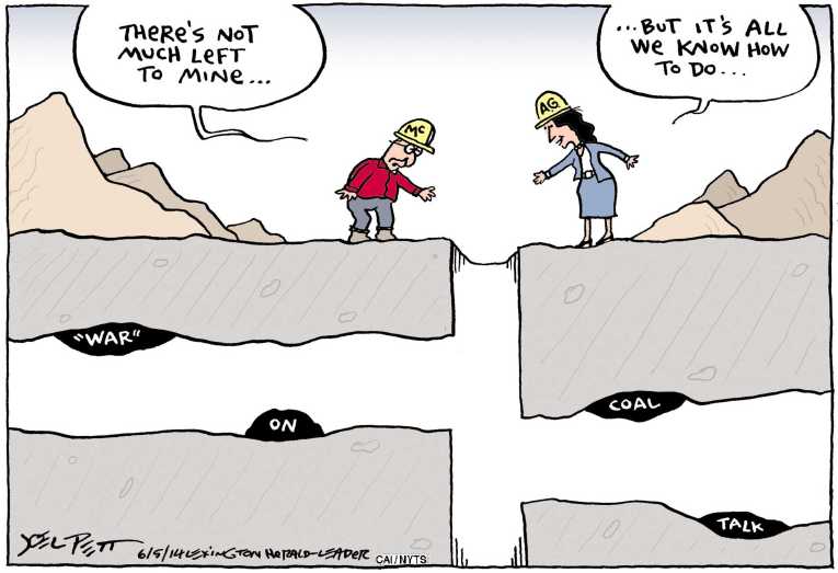 Political/Editorial Cartoon by Joel Pett, Lexington Herald-Leader, CWS/CartoonArts Intl. on Critics Blast New EPA Standards