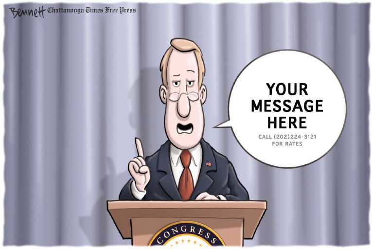 Political/Editorial Cartoon by Clay Bennett, Chattanooga Times Free Press on In Other News