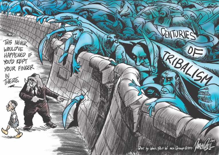 Political/Editorial Cartoon by Darrin Bell, Washington Post Writers Group on Rebels Advance in Iraq