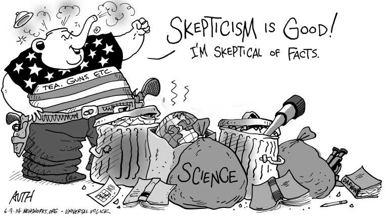 Political/Editorial Cartoon by Tony Auth, Philadelphia Inquirer on GOP Jolts Farther Right