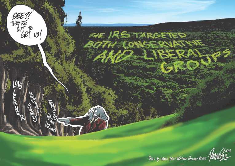 Political/Editorial Cartoon by Darrin Bell, Washington Post Writers Group on GOP Torn