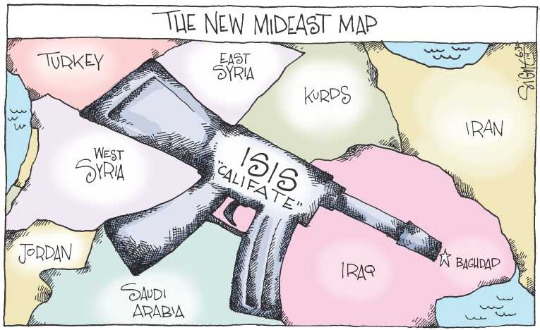 Political/Editorial Cartoon by Signe Wilkinson, Philadelphia Daily News on Cheney Blasts President