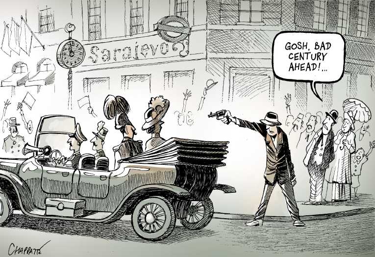 Political/Editorial Cartoon by Patrick Chappatte, International Herald Tribune on In Other News