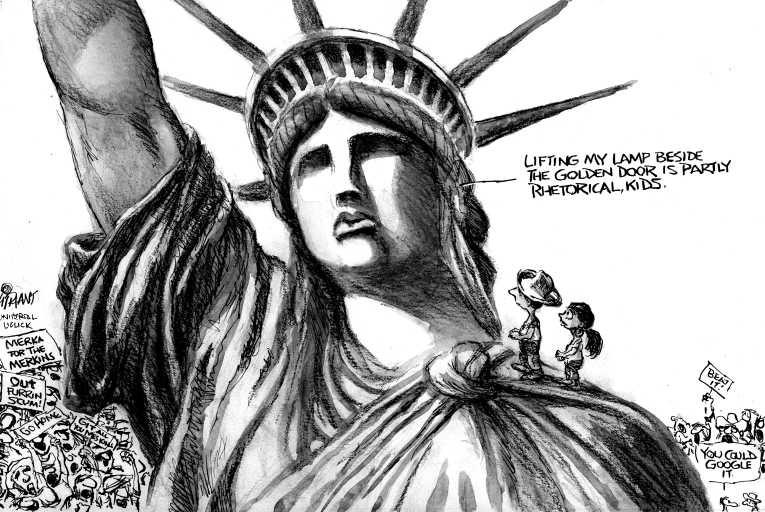Political/Editorial Cartoon by Pat Oliphant, Universal Press Syndicate on GOP: “Tough Love Required”