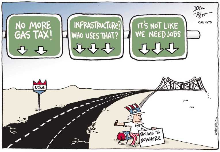 Political/Editorial Cartoon by Joel Pett, Lexington Herald-Leader, CWS/CartoonArts Intl. on In Other News