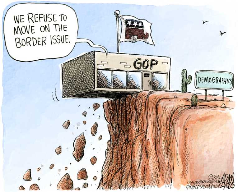 Political/Editorial Cartoon by Adam Zyglis, The Buffalo News on Obama Promises Hope and Change