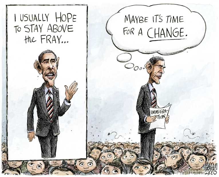 Political/Editorial Cartoon by Adam Zyglis, The Buffalo News on Immigration Crisis Continues