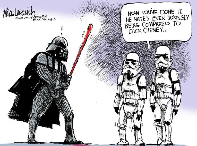 Political/Editorial Cartoon by Mike Luckovich, Atlanta Journal-Constitution on In Other News