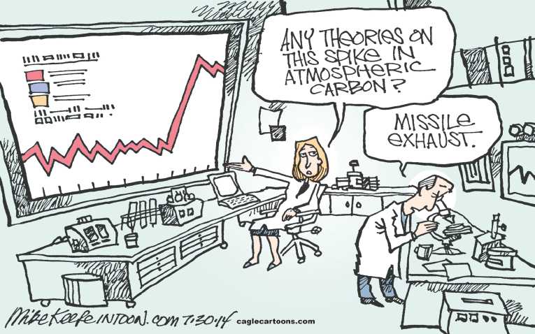 Political/Editorial Cartoon by Mike Keefe, Denver Post on In Other News