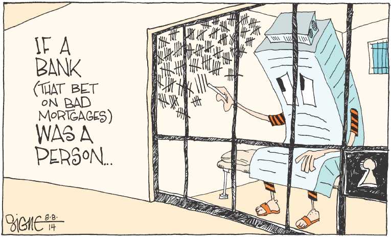 Political/Editorial Cartoon by Signe Wilkinson, Philadelphia Daily News on Middle Class Looking Ahead