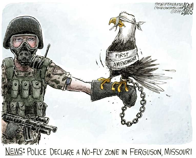 Political/Editorial Cartoon by Adam Zyglis, The Buffalo News on Unarmed Black Killed by Police