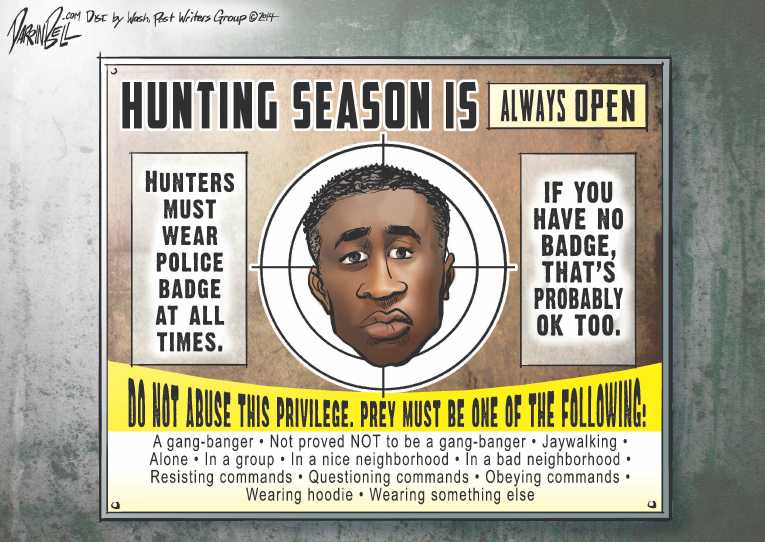 Political/Editorial Cartoon by Darrin Bell, Washington Post Writers Group on Racial Tensions Rise