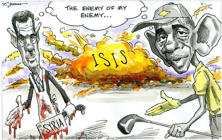 Political/Editorial Cartoon by Taylor Jones, Tribune Media Services on Chaos Reigns in “Iraq” & “Syria”
